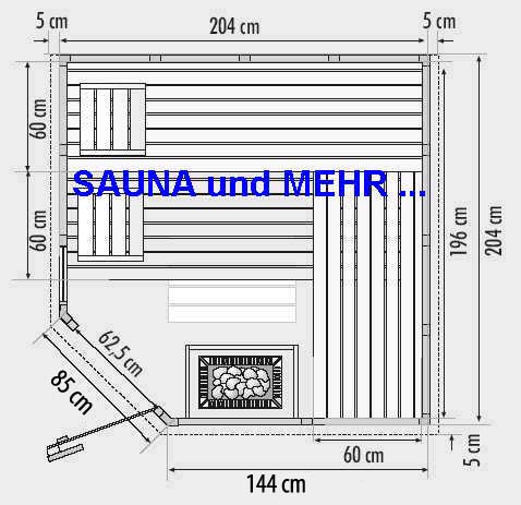 EXCLUSIV Massivholz ECK Sauna mit PREMIUM-Ausstattung | eBay